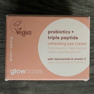 Glowoasis probiotics+ triple peptide refreshing eye cream